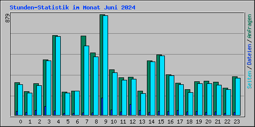 Stunden-Statistik im Monat Juni 2024