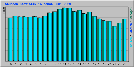Stunden-Statistik im Monat Juni 2025